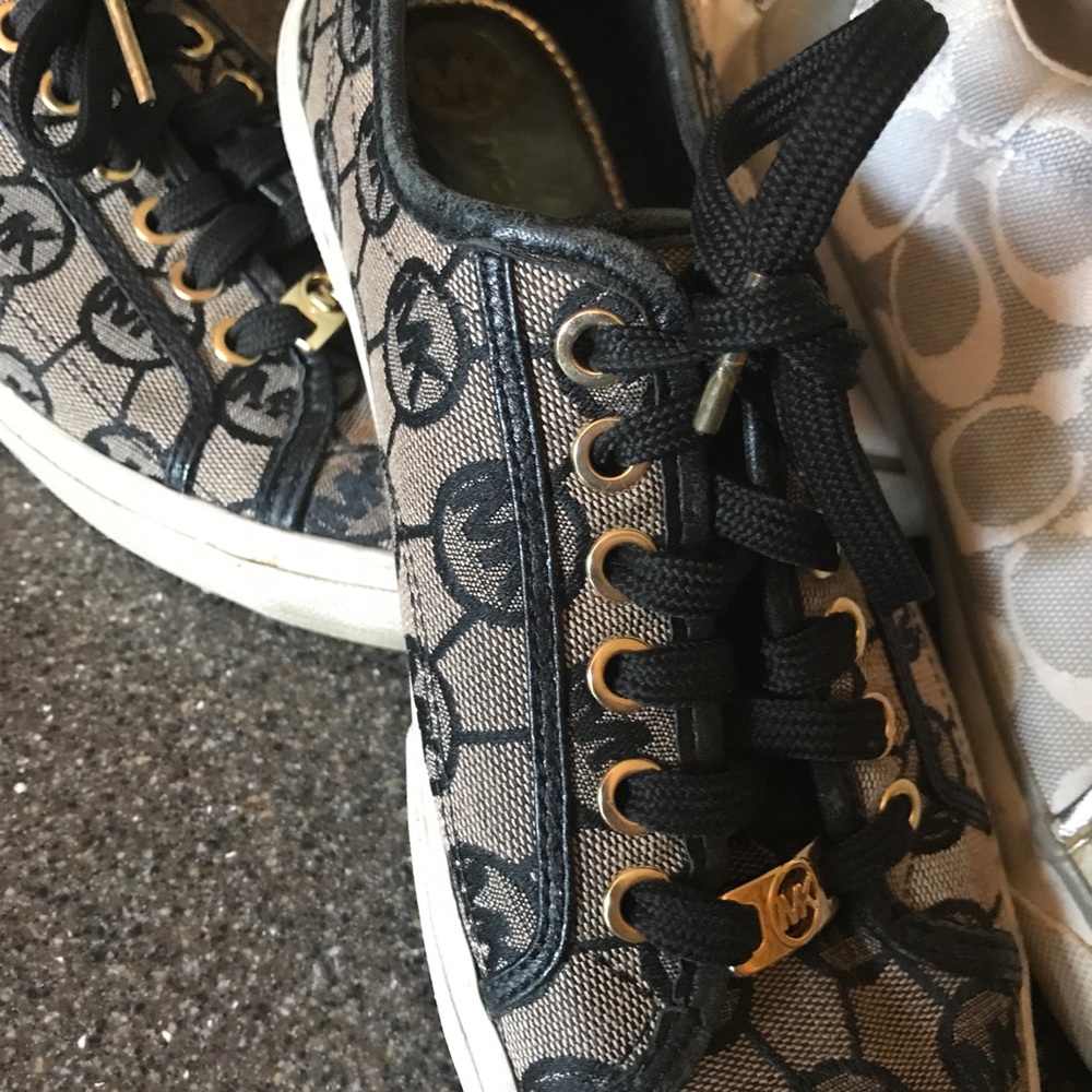 Three pr. Sz 8 tennis shoes. Coach & Michael Kors